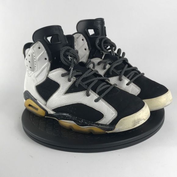 Nike Air Jordan 6 Retro Oreo 2009 Black/White 384664-101 Men’s Size 10 - Picture 3 of 12